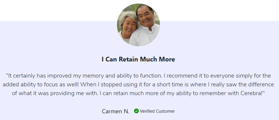 Cerebra Brain Supplement Customer Review