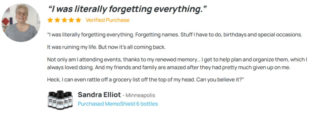 MemoShield Customer Reviews