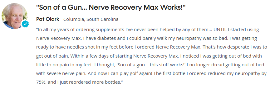 Nerve Recovery Max Customer Review