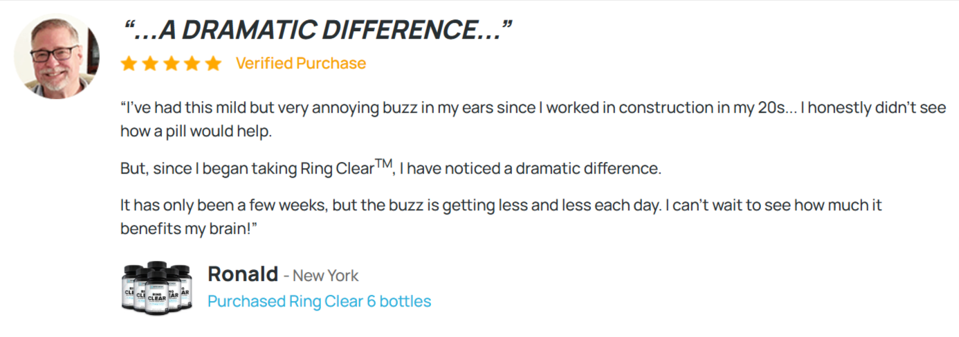 Ring-Clear Customer Reviews 1