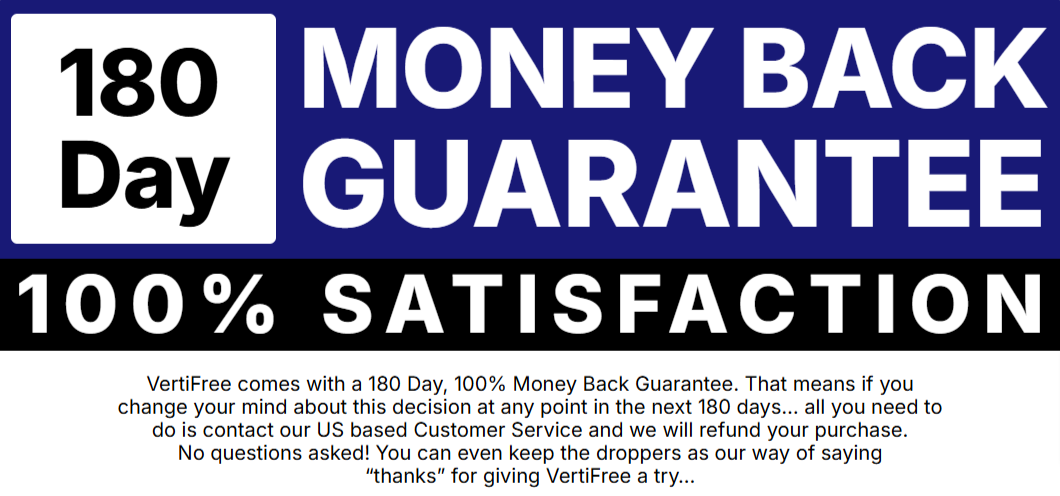 VertiFree Money Back Guarantee